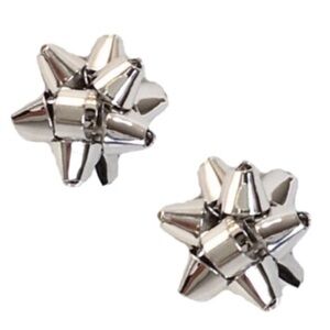 KATE SPADE • Silver Bourgeois Bow Earrings